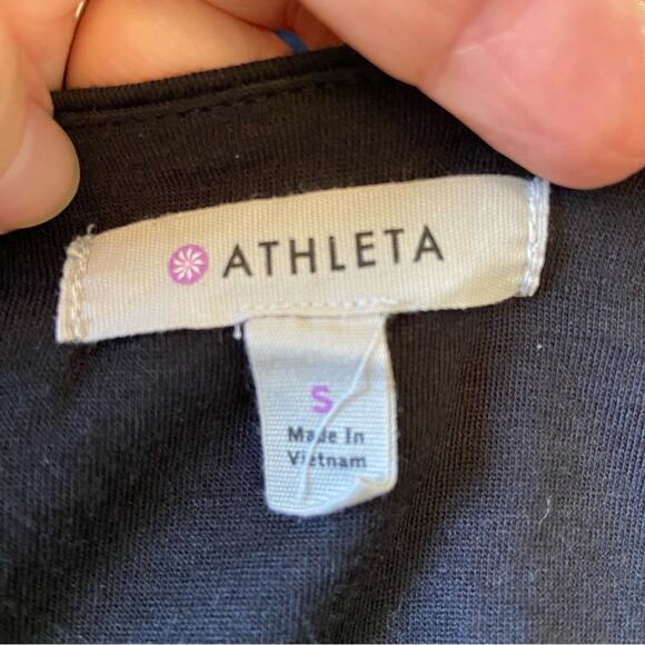 Athleta S Solstice cowl drape neck Dress with ruched hips - Picture 5 of 6